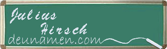 Julius Hirsch Visitenkarte